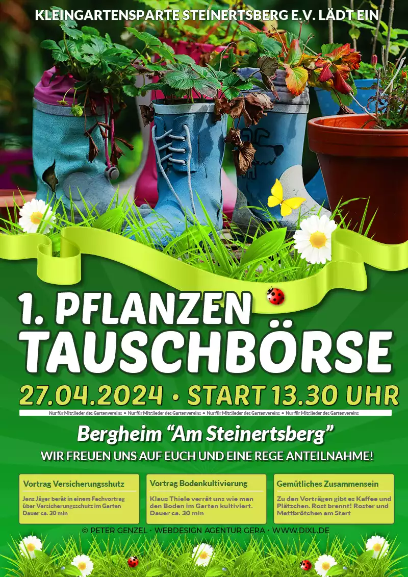 Plakat Pflanzentausch Börse